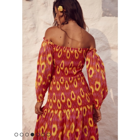 ZARA MULTICOLORED PRINTED MAXI DRESS - Picture 11 of 15